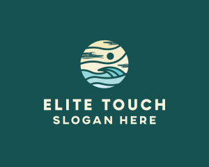 Beach Wave Resort  logo design