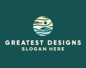 Beach Wave Resort  logo design