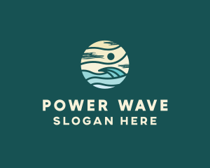 Beach Wave Resort  logo design