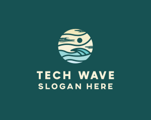 Beach Wave Resort  logo design