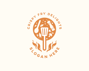 Pan Fry Cook Restaurant logo design