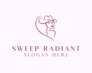 Cowgirl Ranch Woman Logo