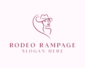 Cowgirl Ranch Woman logo design