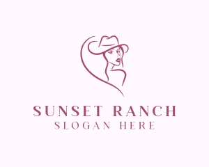 Cowgirl Ranch Woman logo