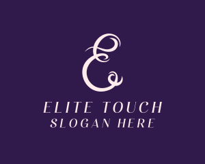 Feminine Salon Letter E logo design