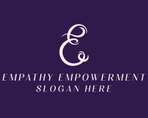 Feminine Salon Letter E logo design