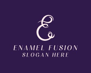 Feminine Salon Letter E logo design