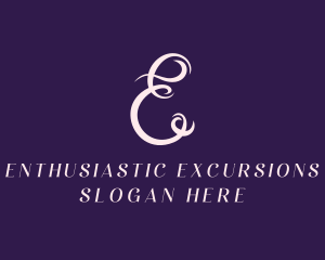 Feminine Salon Letter E logo design