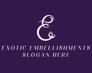 Feminine Salon Letter E logo design