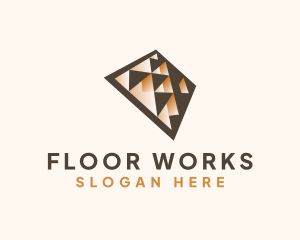 Ceramic Tile Flooring logo design