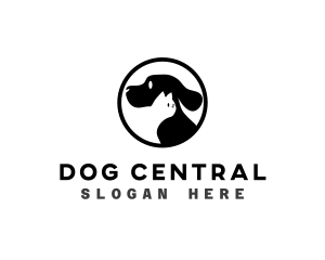 Cat Dog Veterinary logo design