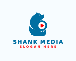 Bear Media Player  logo design