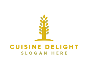 Wheat Pastry Restaurant logo design