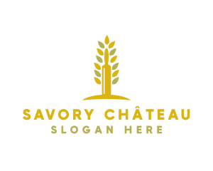 Wheat Pastry Restaurant logo design