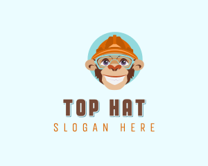 Construction Builder Monkey logo design