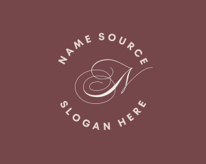 Elegant Cursive Theater logo