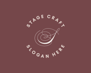 Elegant Cursive Theater logo design