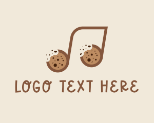 Melody - Cookie Bite Musical Note logo design