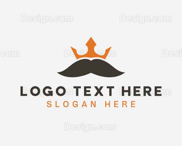 Beard Crown Mustache Logo