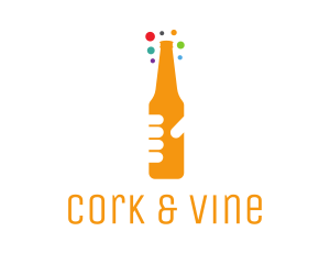 Beer Bottle Bar logo design