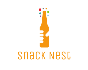 Beer Bottle Bar logo design