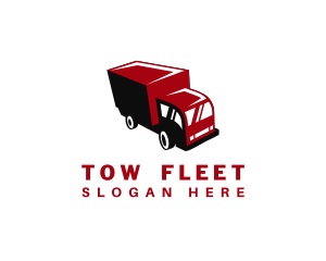 Truck Transport Shipping logo design