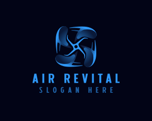 Propeller HVAC Ventilation logo design