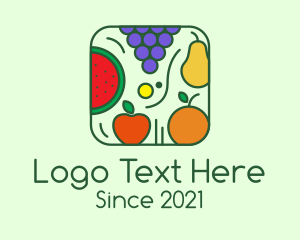 Fruit Food App  logo design