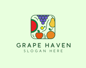 Fruit Food App  logo design