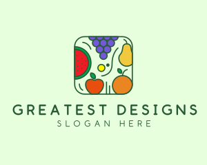 Fruit Food App  logo design