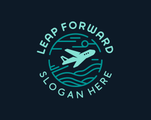 Airplane Flight Forwarding logo design