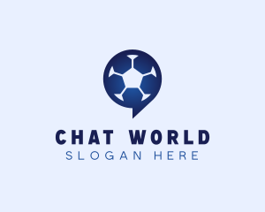 Soccer Chat App logo design