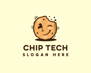 Cartoon Food Cookie logo design