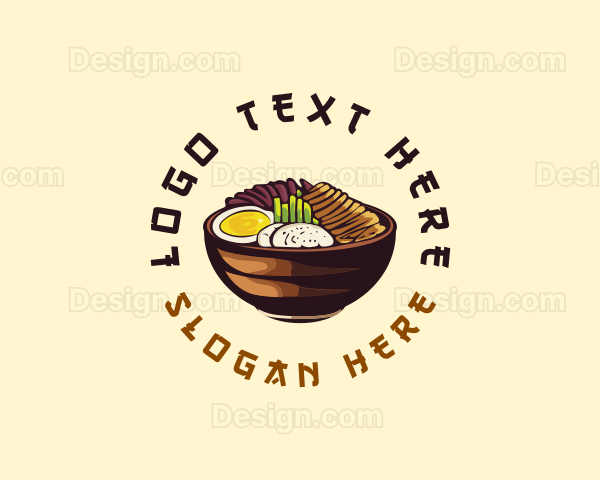 Korean Asian Food Logo