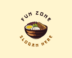 Korean Asian Food logo design