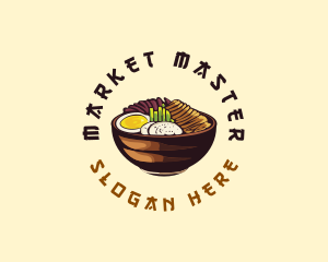 Korean Asian Food logo design