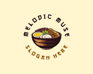 Korean Asian Food logo design