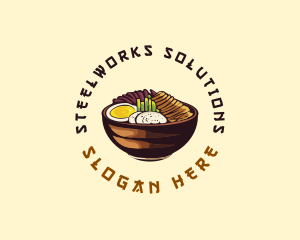 Korean Asian Food logo design