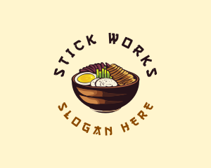 Korean Asian Food logo design