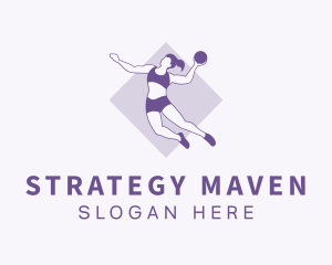 Violet Basketball Dunk logo design