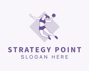 Violet Basketball Dunk logo design