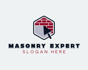 Masonry Trowel Construction logo design