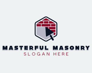 Masonry Trowel Construction logo design