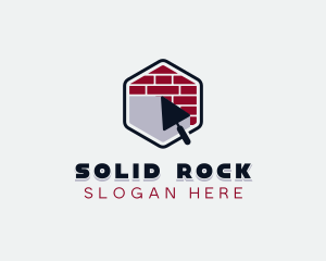 Masonry Trowel Construction logo design