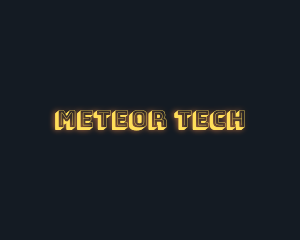 Cyber Tech Glow logo design