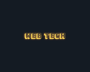 Cyber Tech Glow logo design