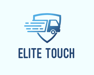 Blue Logistics Truck logo design