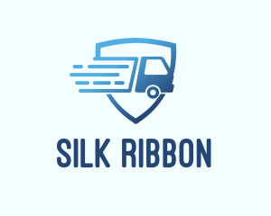 Blue Logistics Truck logo design