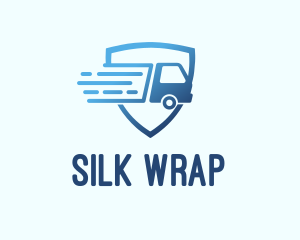 Blue Logistics Truck logo design