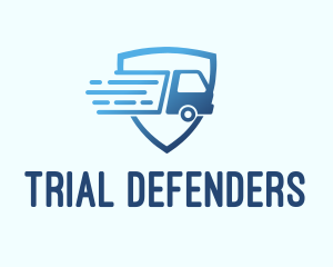 Blue Logistics Truck logo design